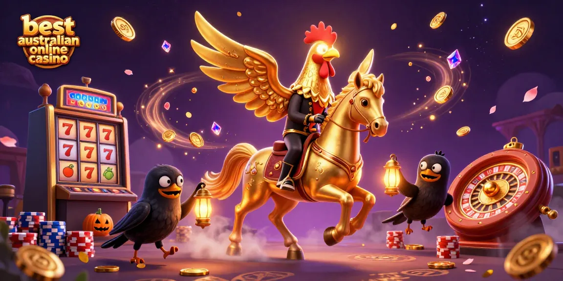 Experience the thrill of the best australian online casino with this ultra-detailed 3D scene.